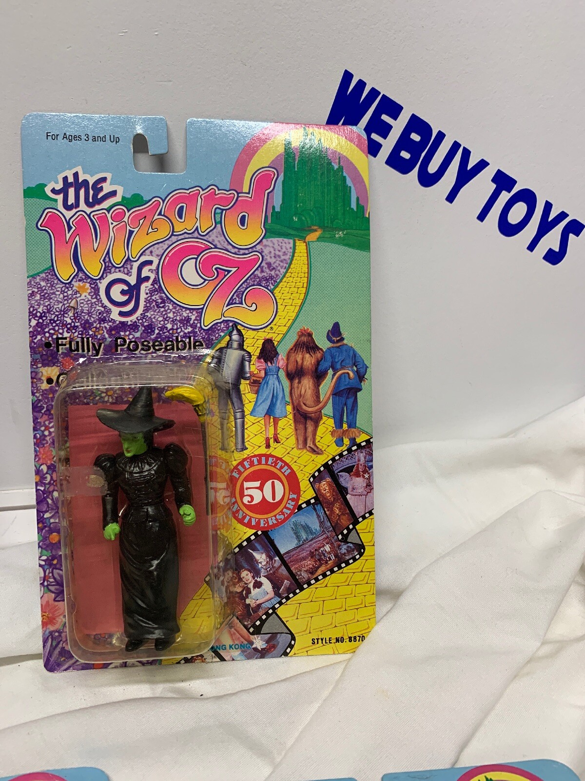 Wizard Of Oz Wind Up Walkers & Poseable Figure Lot Cowardly Lion 1988 - Sealed