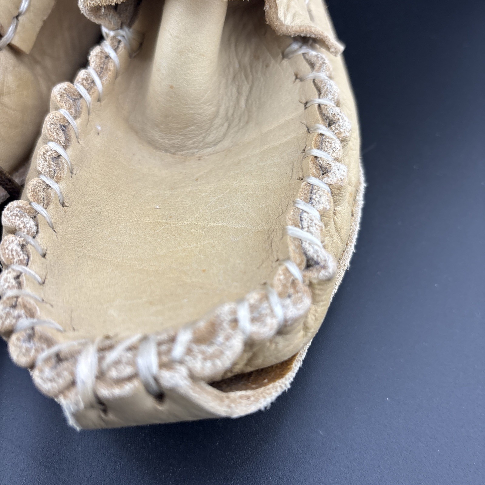 Vintage Handmade Native American Tall Leather Moccasins 16”