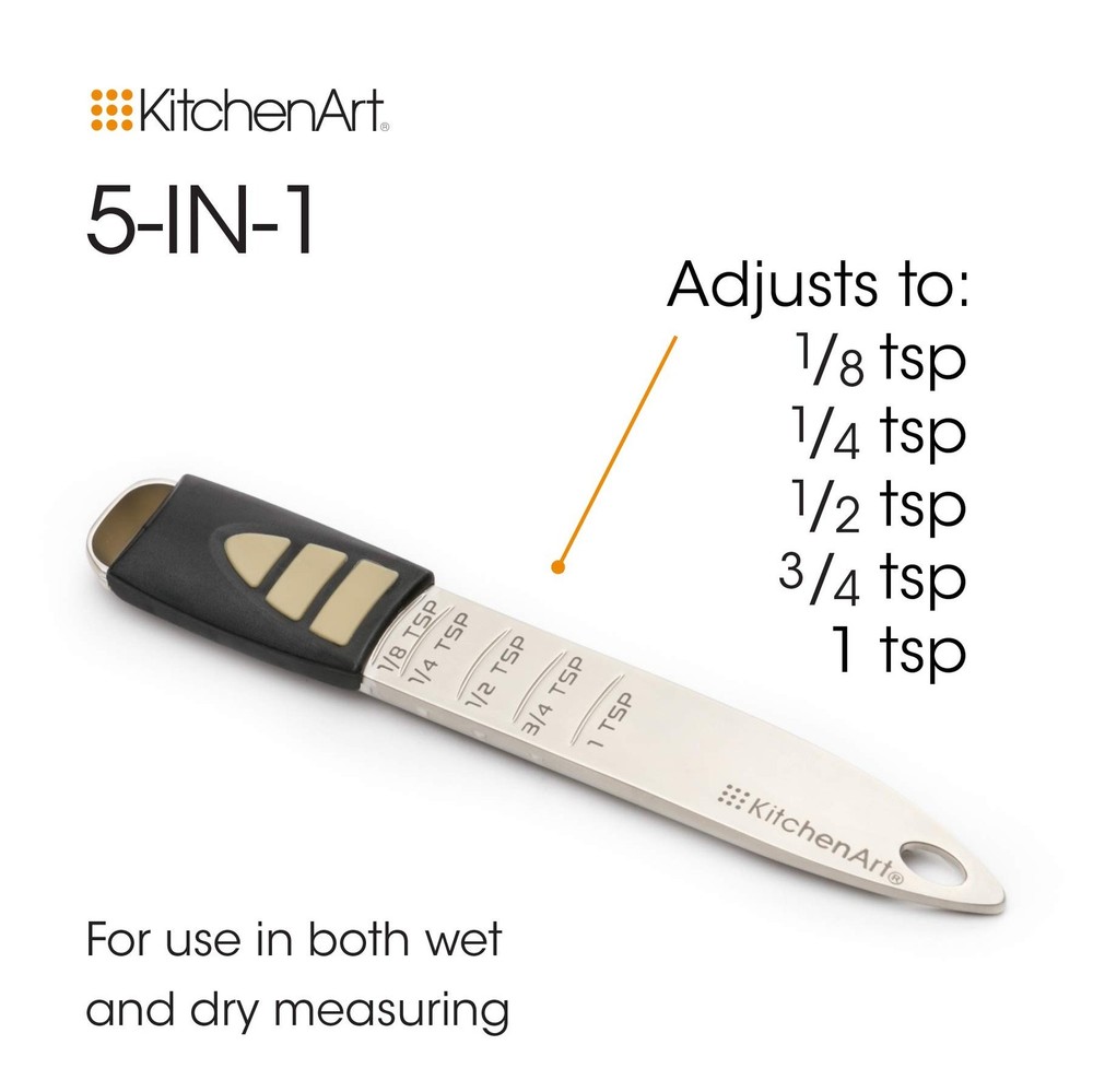 KitchenArt Pro Adjust-A-Teaspoon, Satin Teaspoon