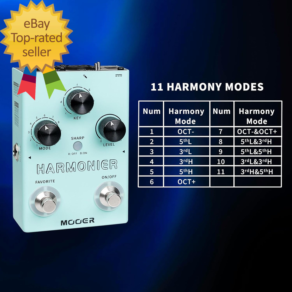 Harmonier Vocal Effects Processor Guitar Voice Pedal Vocal Stompbox Microphone A