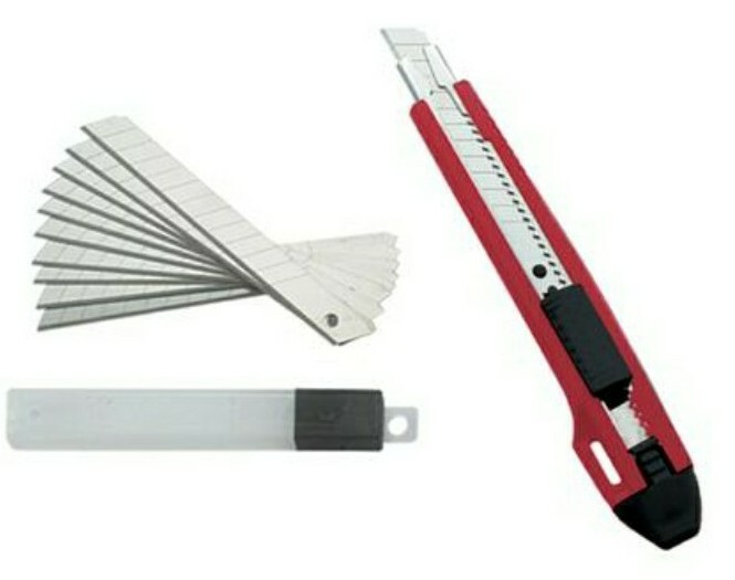 33 pcs Box Cutter Utility Knife Set 3 Different PLUS 30 EXTRA REPLACEMENT BLADES