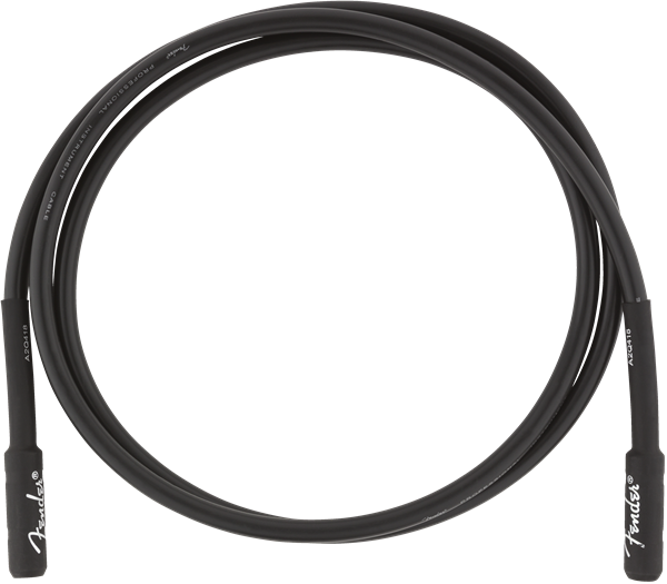 Fender Professional Series Black Guitar/Instrument Cable, Straight, 5' ft