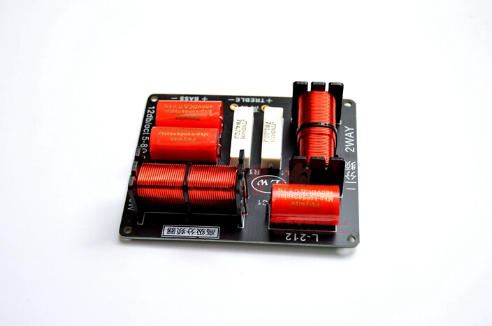 2pcs 260W 2 Way Audio Crossover Filter 2 Unit HIFI Speaker Frequency Divider