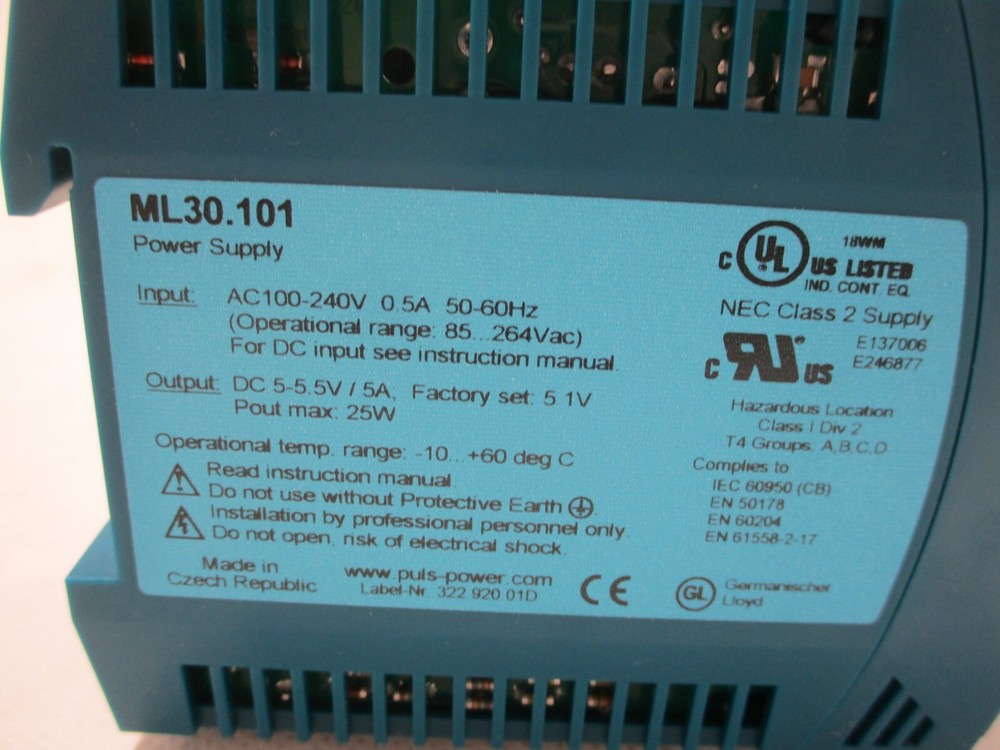 NEW PLUS ML30.101 DC POWER SUPPLY