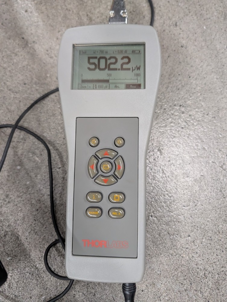 Thorlabs PM100 Digital Optical Laser Power Meter Console With S132A Sensor