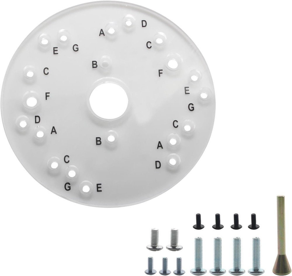 Durable 6.5" Router Base Plate Compatible with Porter Cable, Craftsman & Dewalt