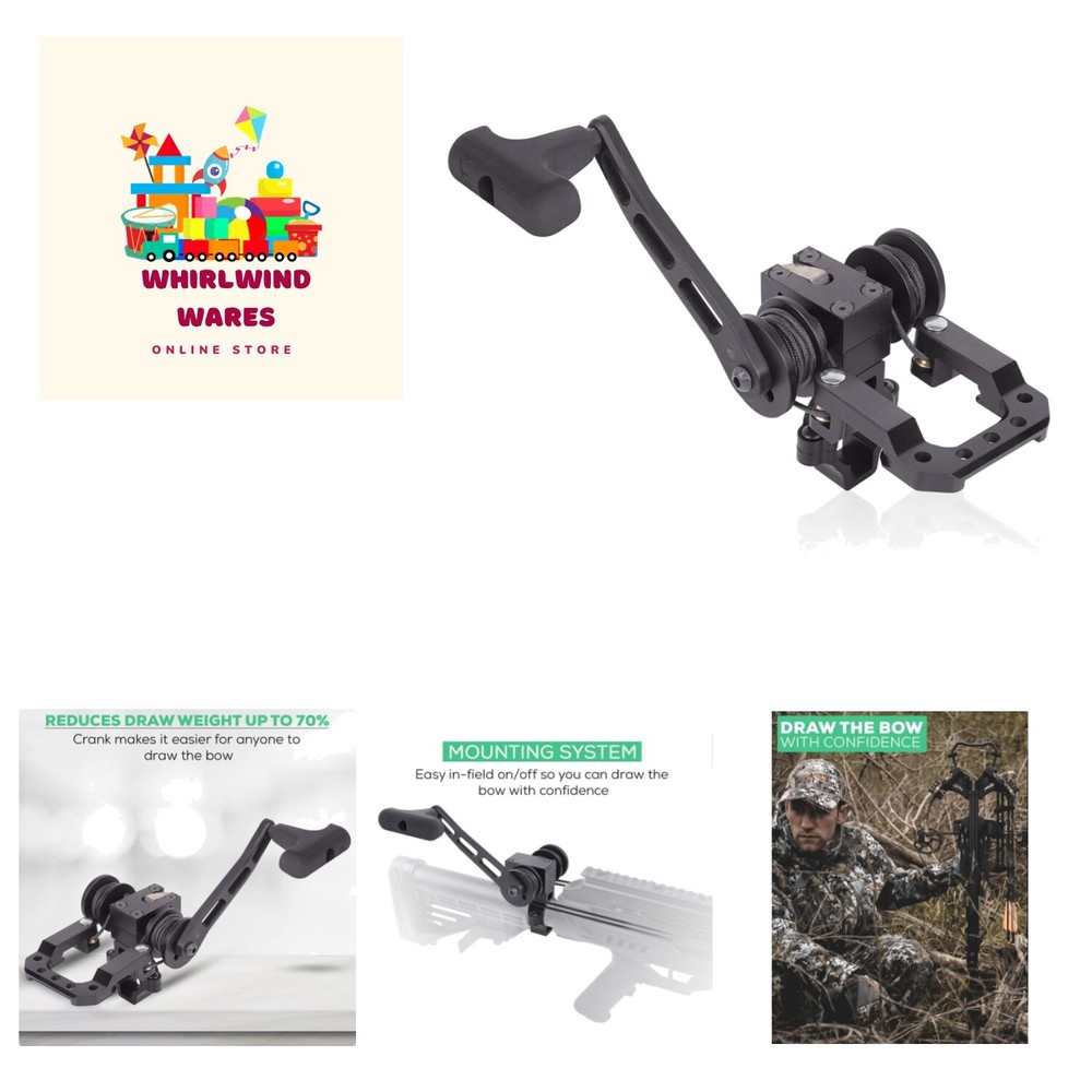 Archery Power Draw Crossbow Rope Cocking Device