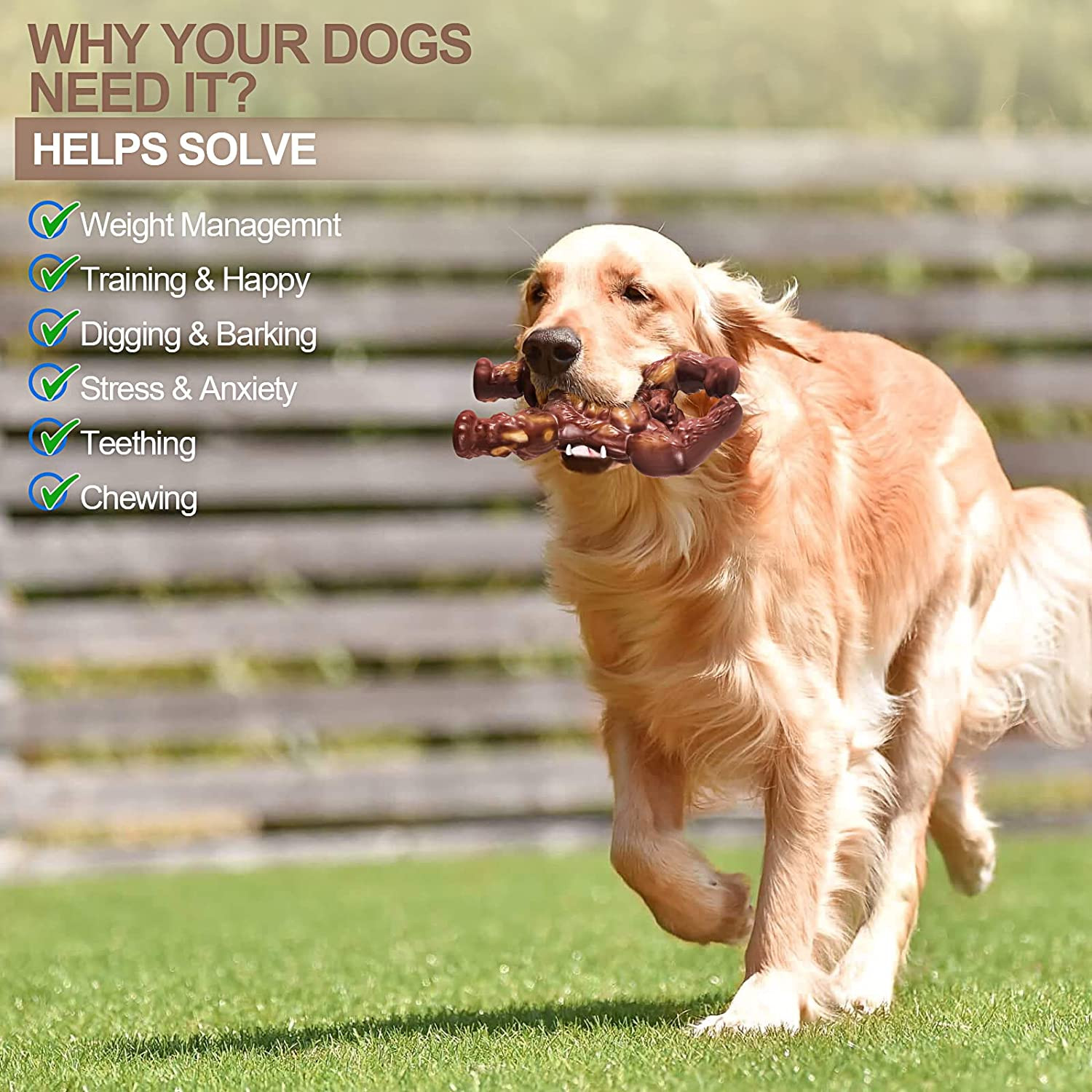 Indestructible Dog Toys for Aggressive Chewers Extreme Tough Dog Toys for Large