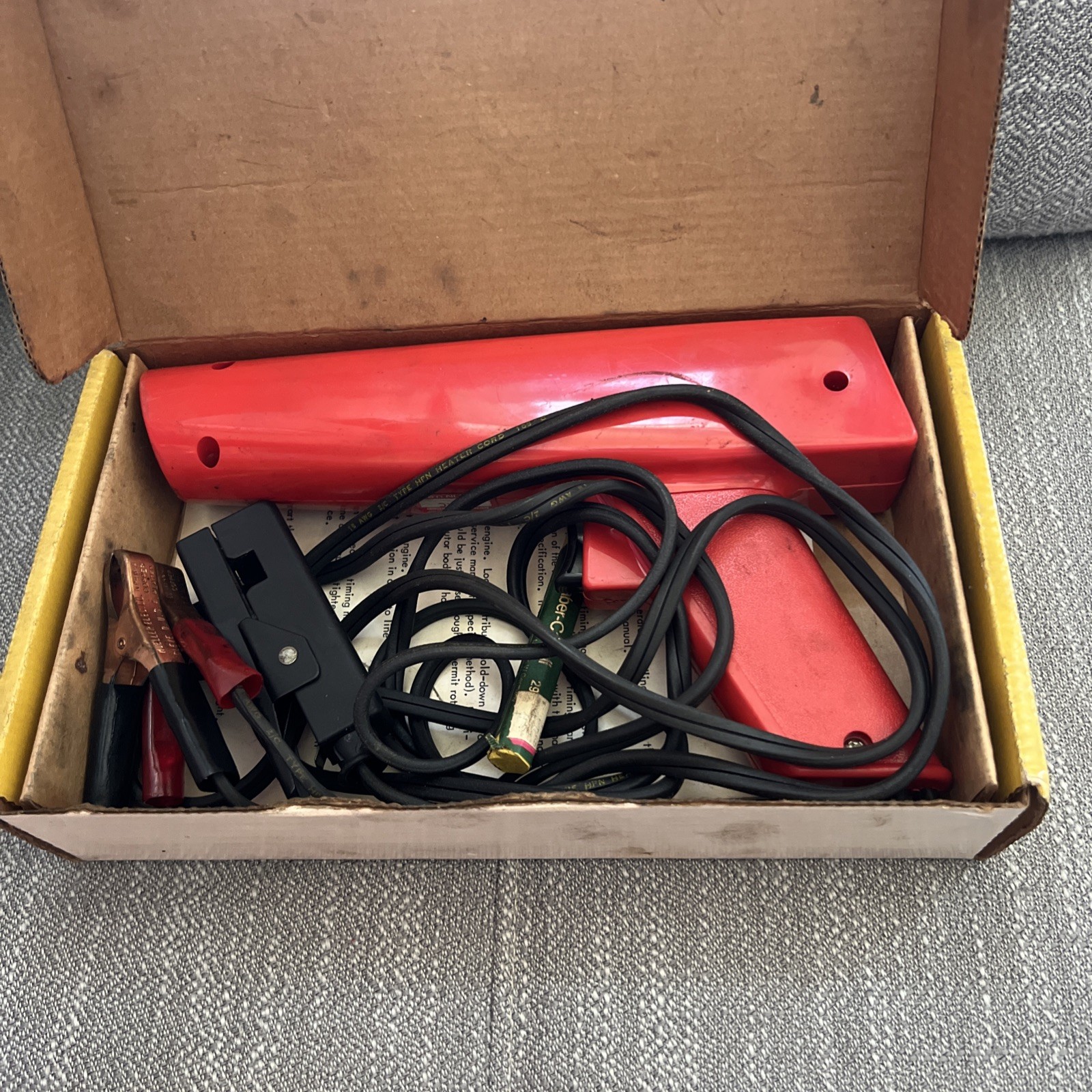 Vintage Actron L-200 Clamp-On Timing Light D.C. Style 6112