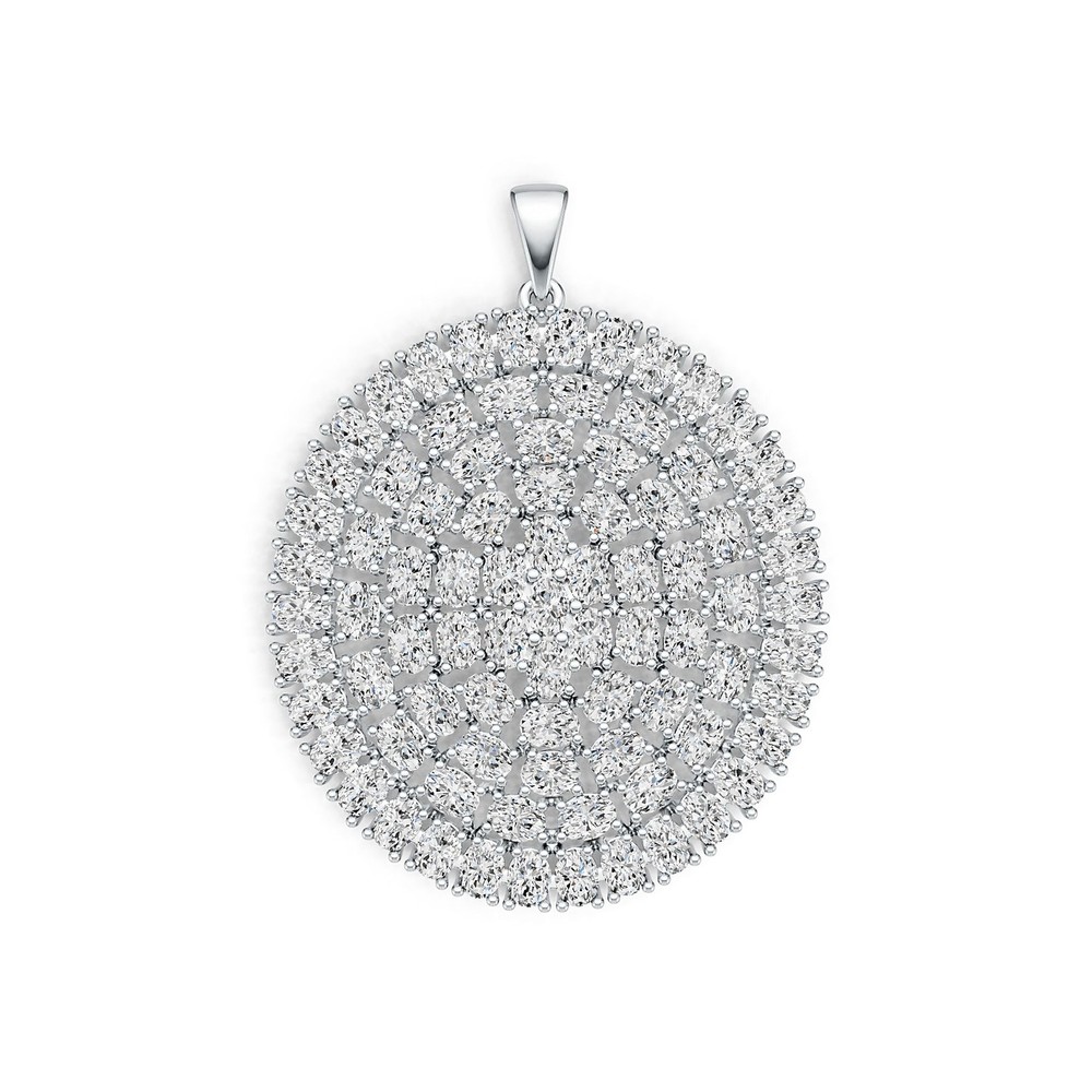Sterling Silver Semi Mount Pendant Setting Oval OV 4X3mm