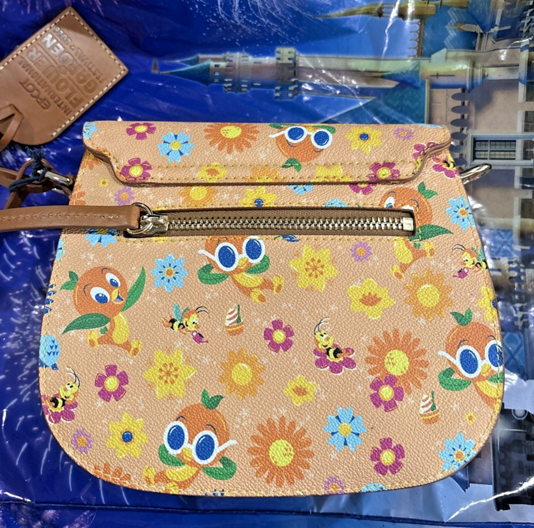 2026 Disney Parks Dooney & Bourke Flower & Garden Orange Bird Crossbody Purse 🍊