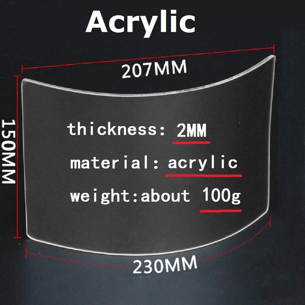 Sandblasting Hood Replacement Lens 2 pieces