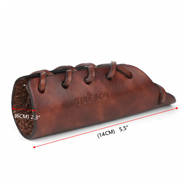 TOURBON Leather Ax Handle Guard Collar Sheath Haft Axe Cover Hatchet Protector