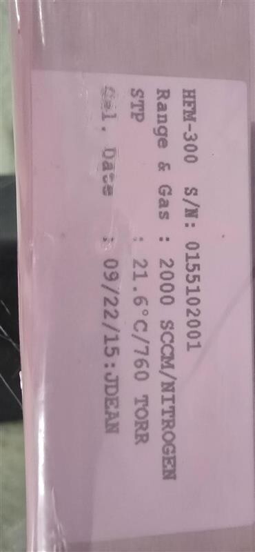 Teledyne HFM-300 Mass Flow Meter Controller 2000 SCCM/AIR