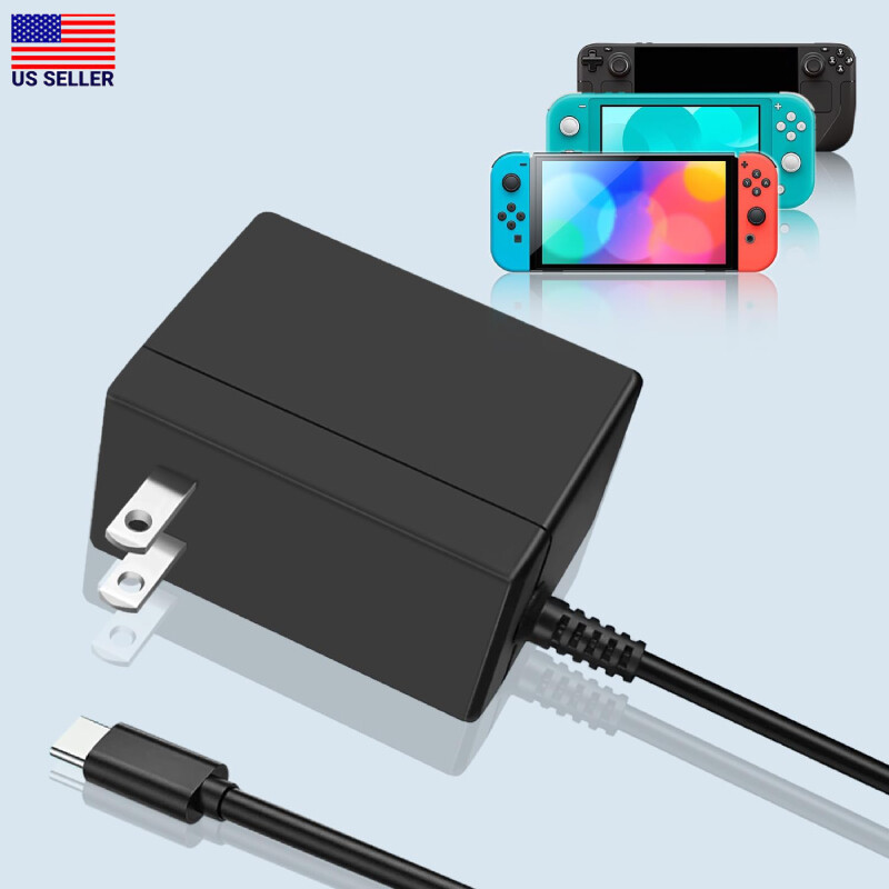 USB-C Type C Switch Charger Power Cable AC Adapter Plug For Nintendo Switch/Lite