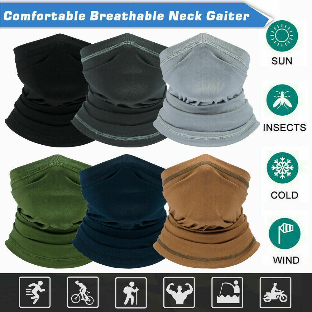 Thin Face Mask Neck Gaiter Sun UV Shield Breathable Cooling Bandana Balaclava US