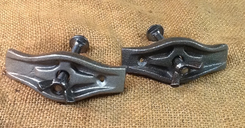 Black Hawk Corn Sheller Mounting Bracket Clamps, Cast Iron