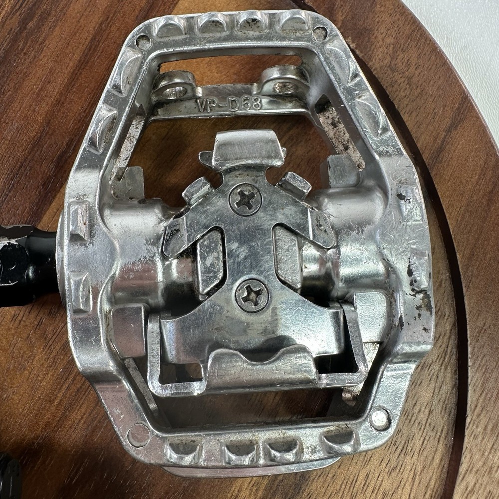 VP-D68 Black Clipless Pedals MTB Dual Sided 9/16