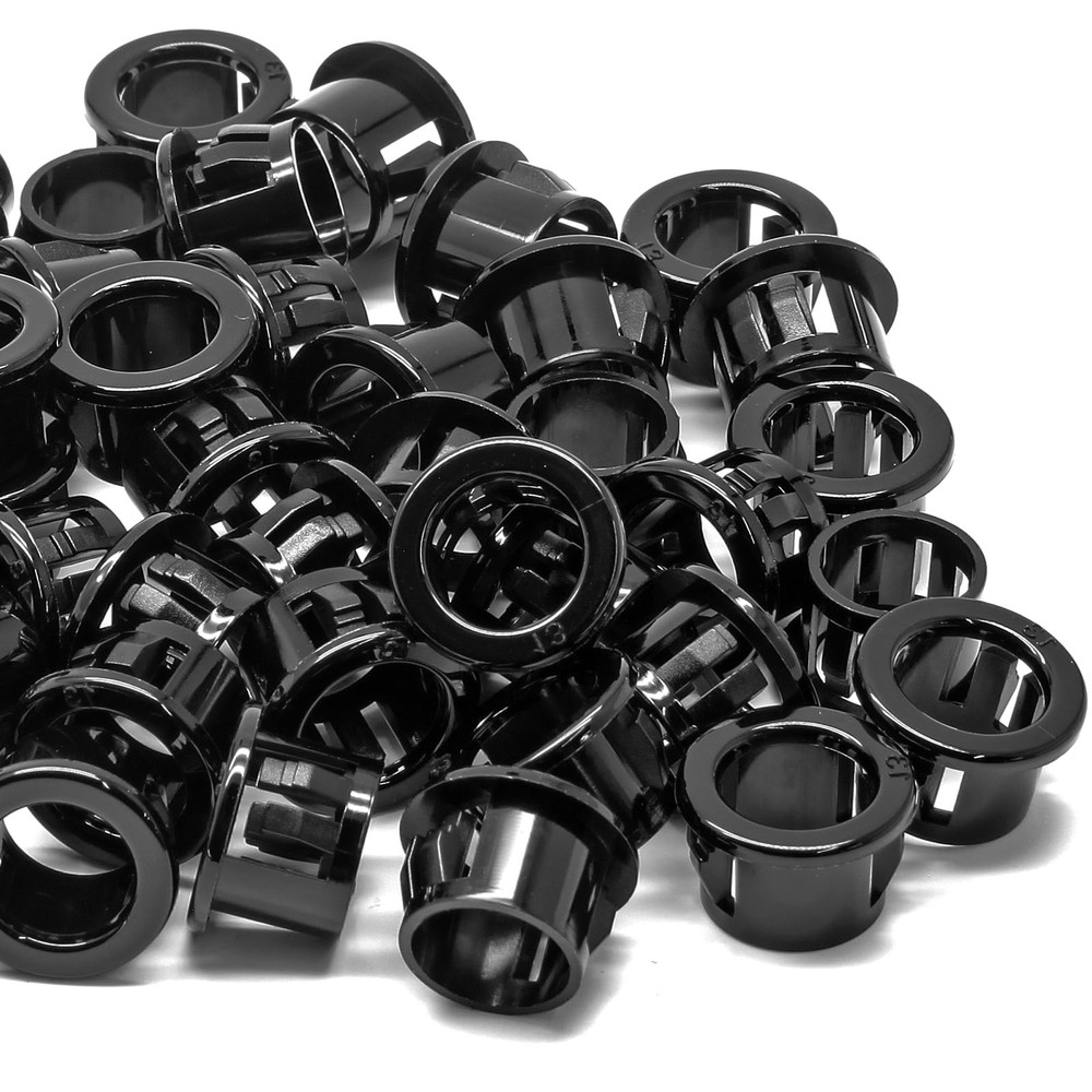 Litoexpe 50 Pack 1/2 Inch Cable Snap Bushing Grommet Protector