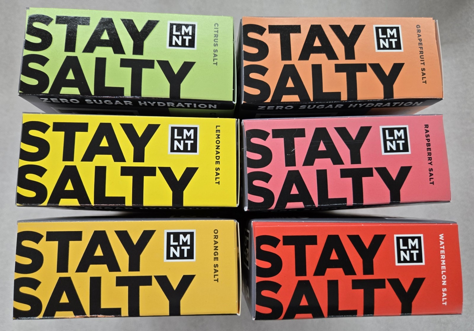 LMNT Zero-Sugar Electrolytes Drink Variety 36 Pack 6 Flavors Non-Caffeinated