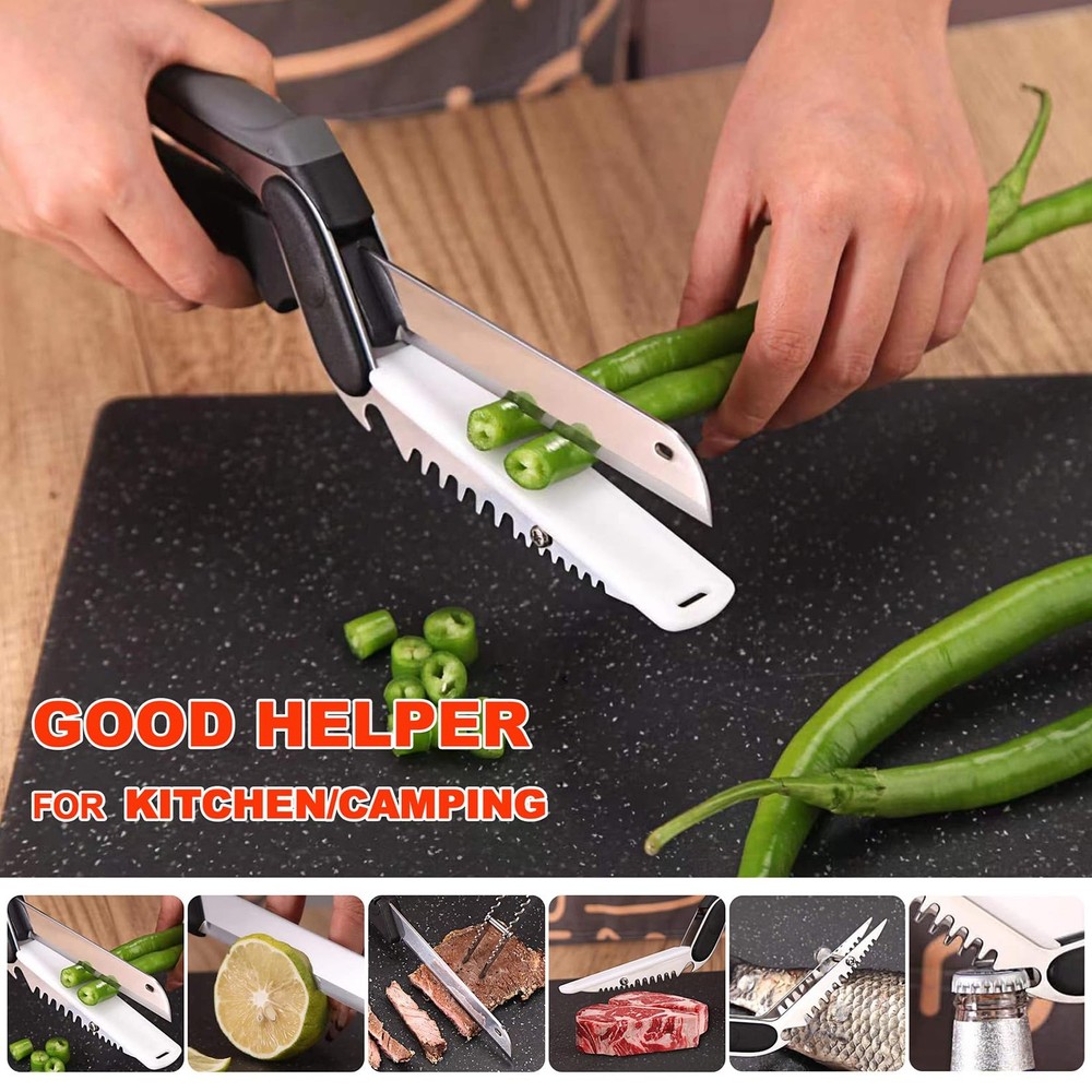 Vegetable Scissors Slicer Cutter,Quick Release/Install Kitchen Shears Cutting...