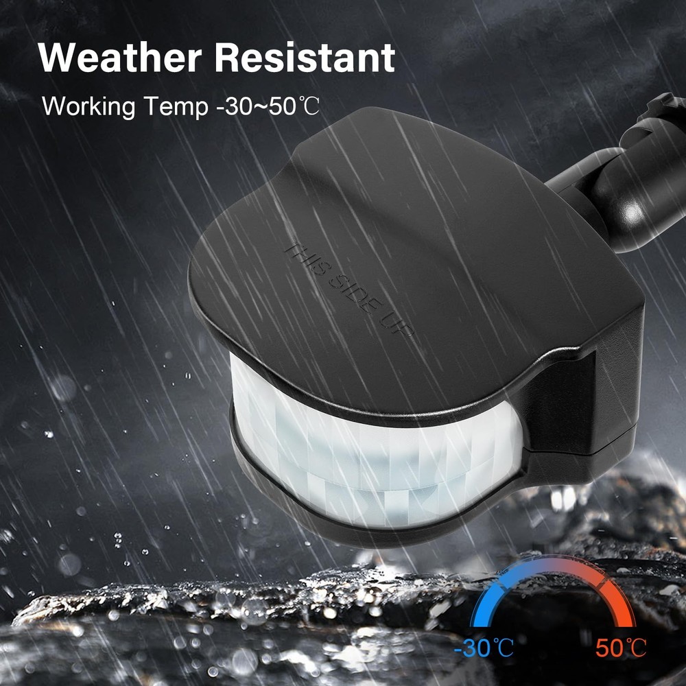 TREEWELL 2-Pack 240° Motion Detector Replacement, Adjustable Delay Time