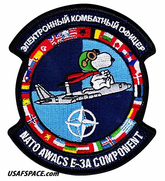 USAF NATO AWACS E-3A COMPONENT -NORTH ATLANTIC TREATY ORGANIZATION- SNOOPY PATCH