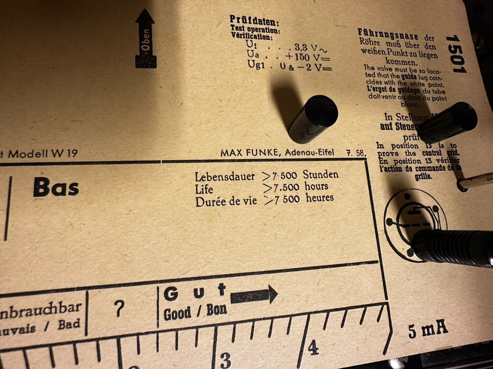 Siemens Bas Ba triode tube amplifier Neuhaus
