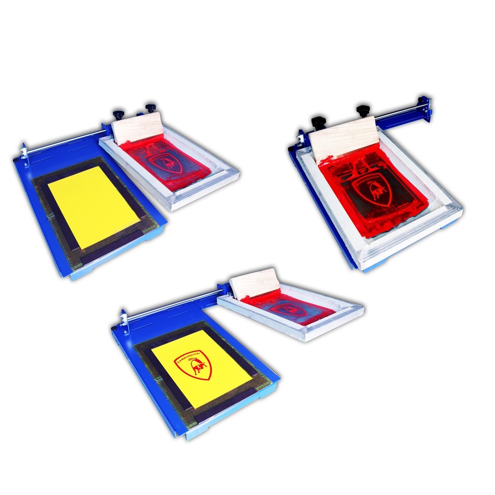 One Color Sliding Screen Printer Universal Two Directions Parallel Movement