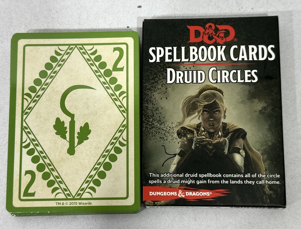 D&D Spellbook Cards Druid Circles Complete