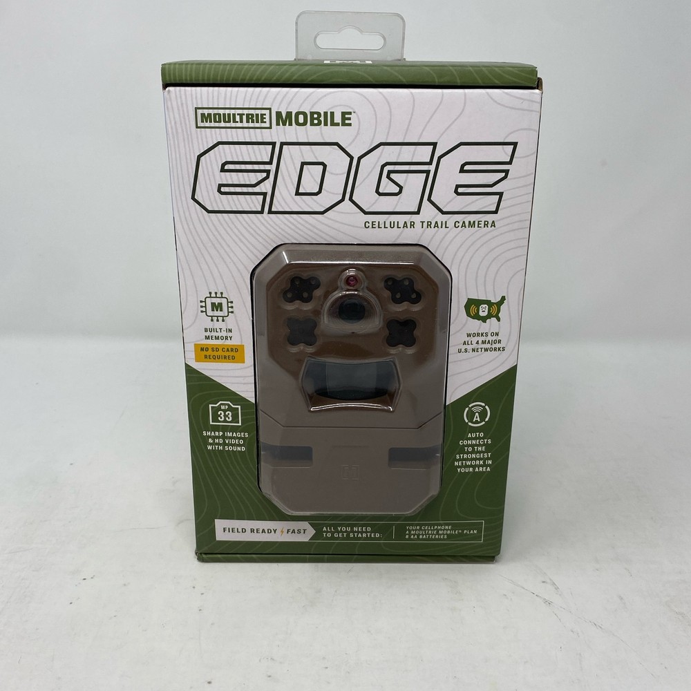 Moultrie Mobile EDGE Cellular Trail Camera Tan 33MP 720p 80ft