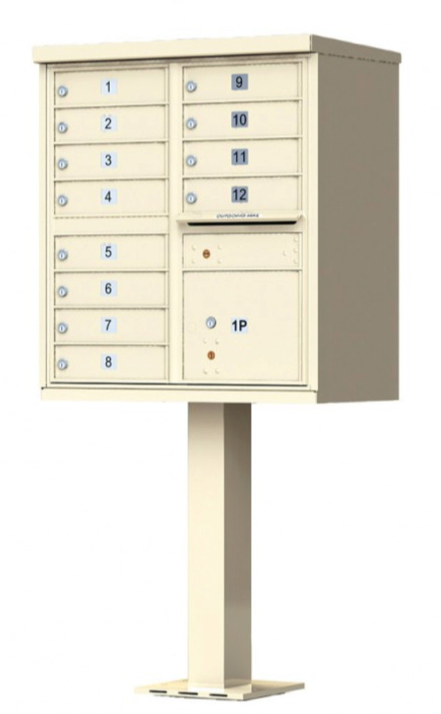 1590- T2 CBU Cluster Mailbox Parcel Locker - 4 Parcel Lockers