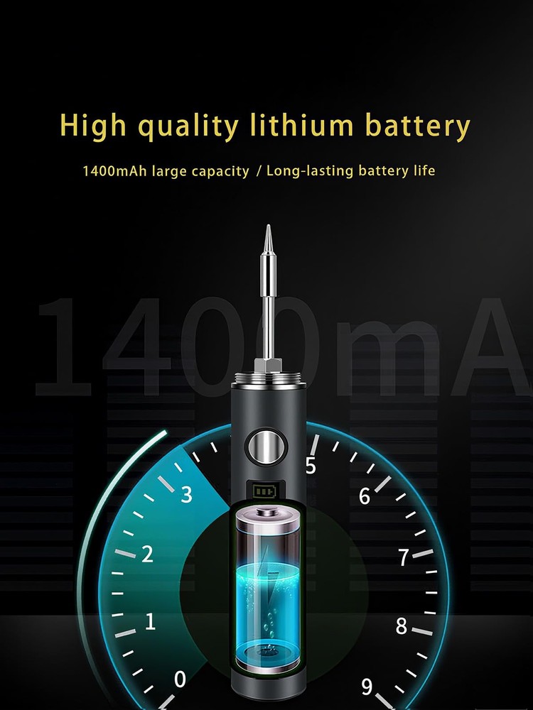 Cordless Soldering Iron Kit Micro Portable Rechargeable USB-C...