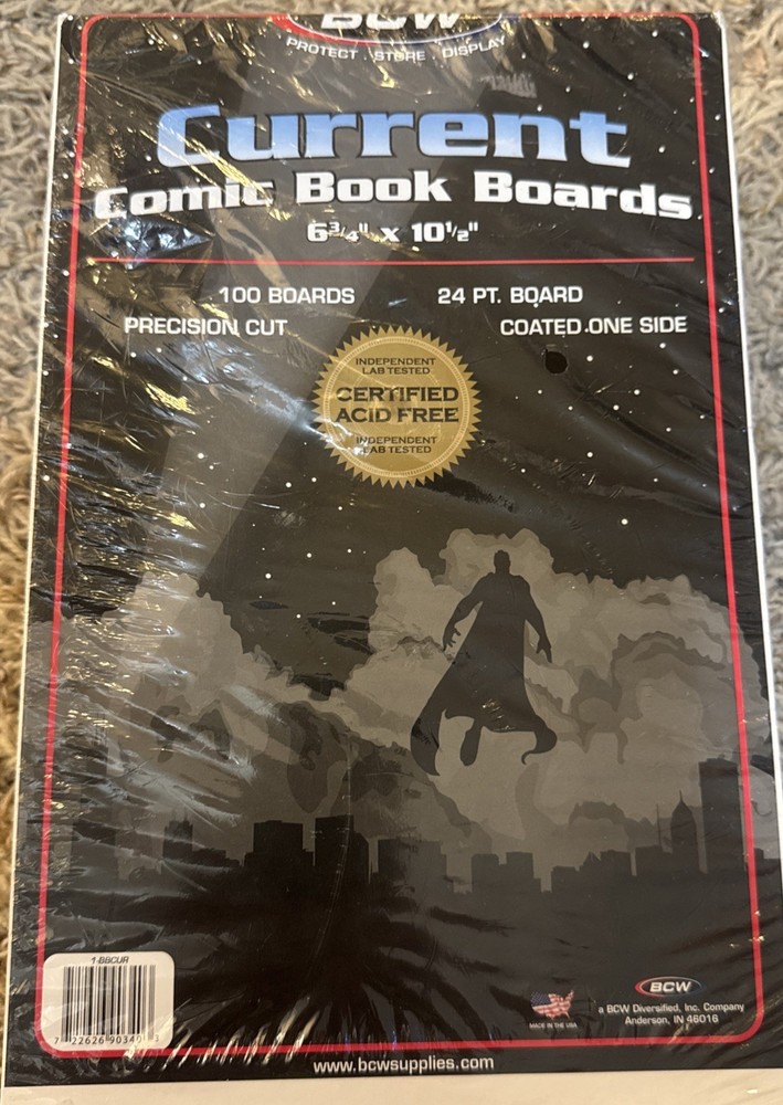 BCW Current Comic Book Bags And Boards - 100 Boards per Pack
