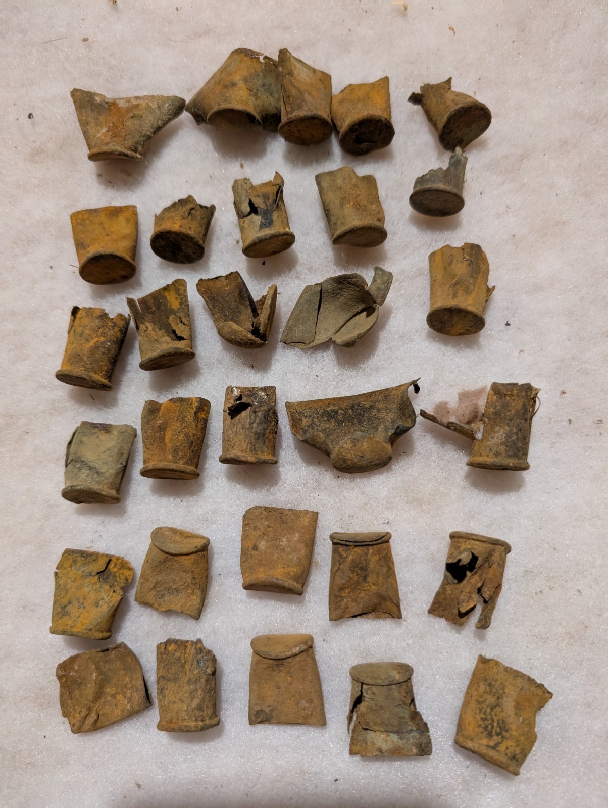 Civil War Bullets, Spencer Hulls Spent. Dug In Waterloo Al 30pc