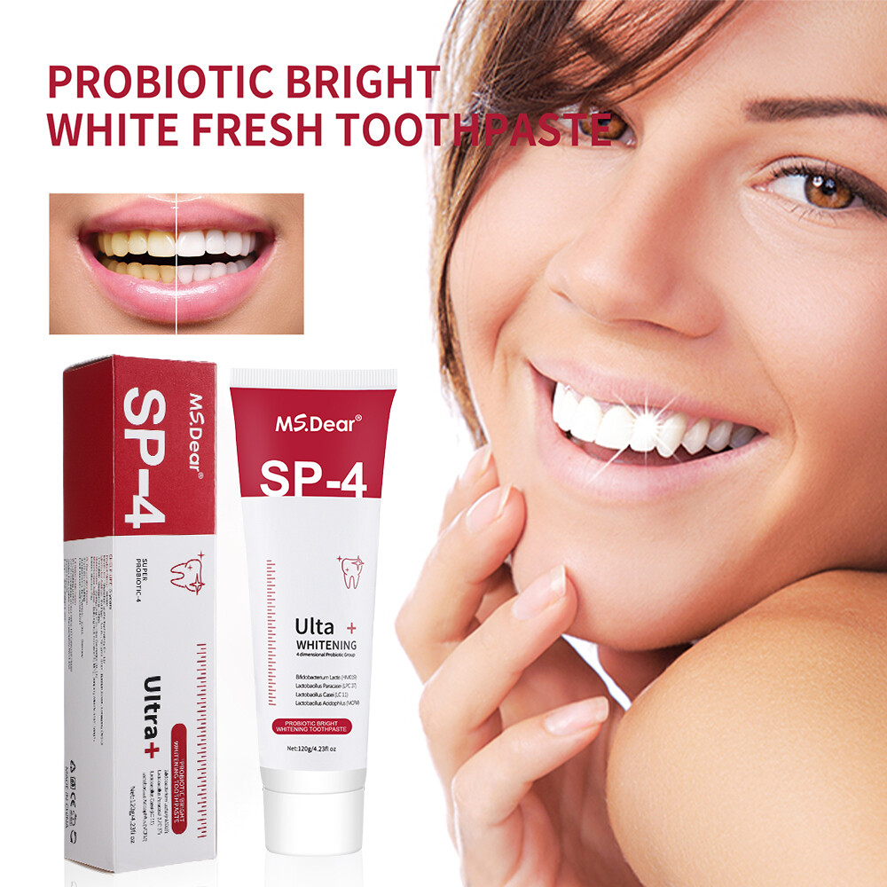 Sp-4 Probiotic Toothpaste for Whitening Bleaching Teeth Stain Removal Cleaning