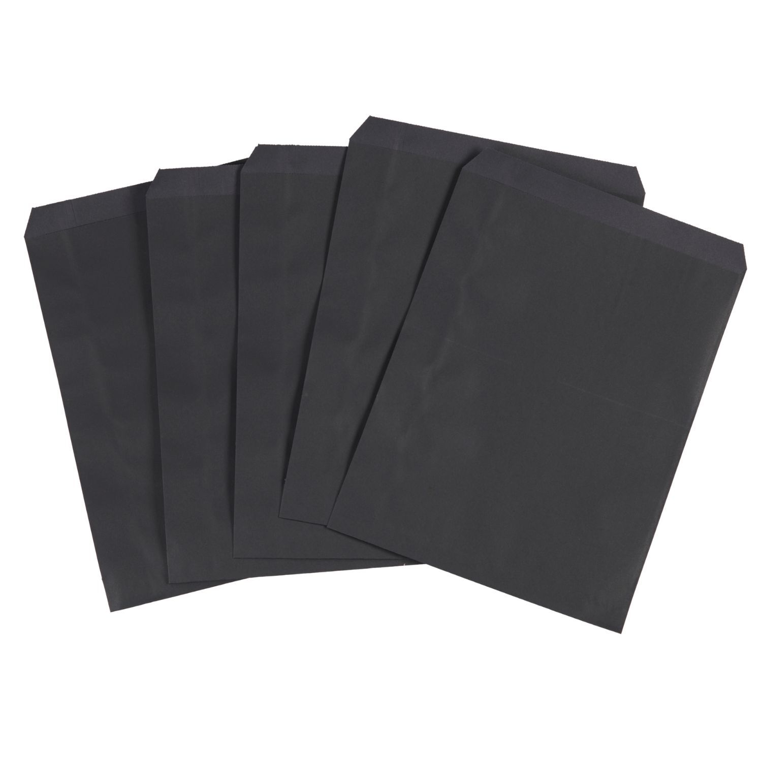 SSWBasics Medium Black Paper Merchandise Bag - Case of 500