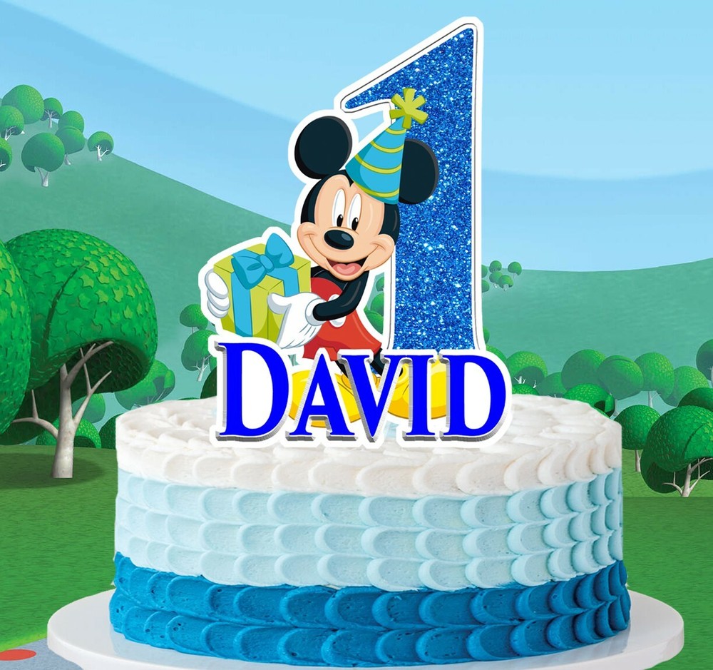 Mickey Mouse Cake Topper (PERSONALIZED)