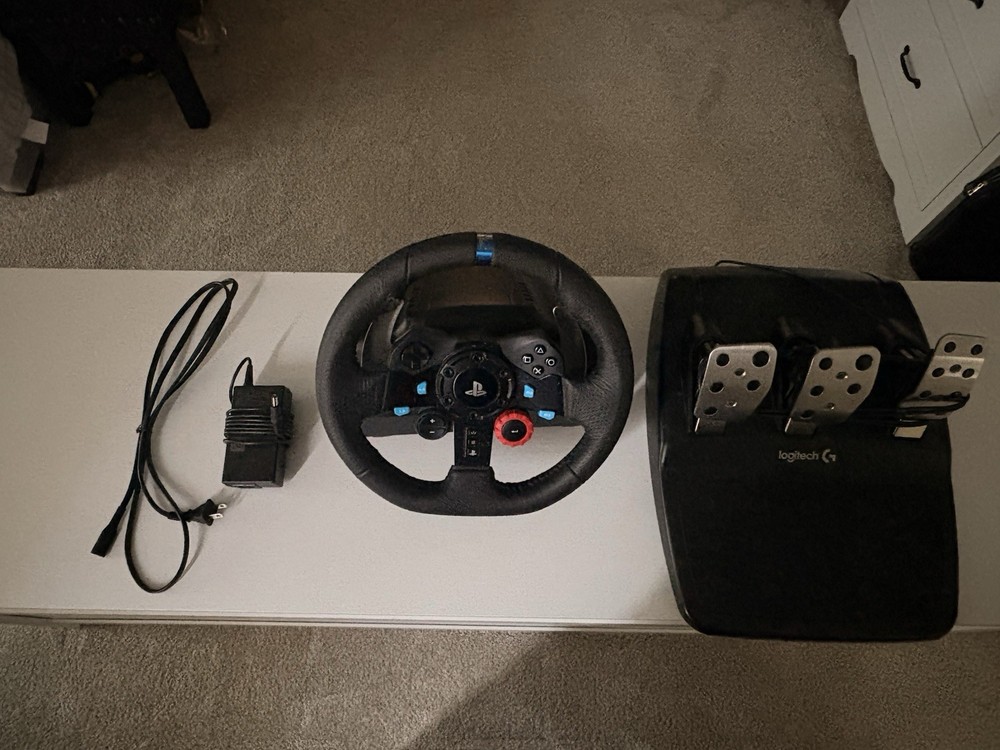 Logitech G29 Racing Wheel & Pedals Set with Power Adapter and Cable