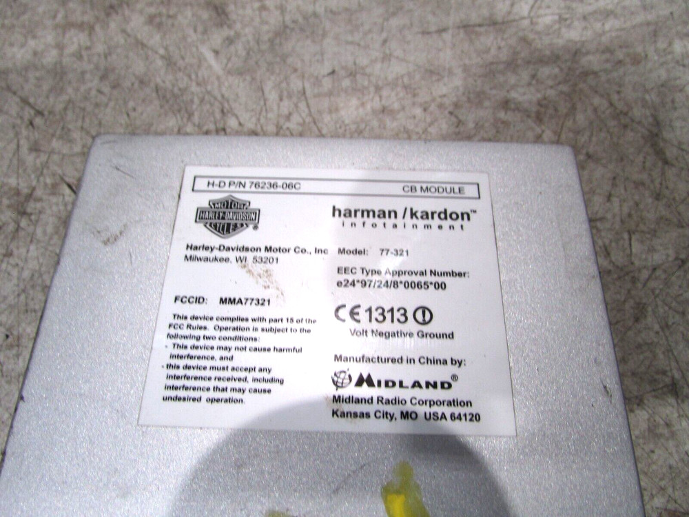 CB MODULE, 76236-06C, 2011-13 HARLEY DAVIDSON ULTRA LIMITED (OPS7103)