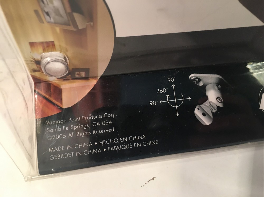 Vantage Point SATS-B Universal Satellite Speaker Mount - Black