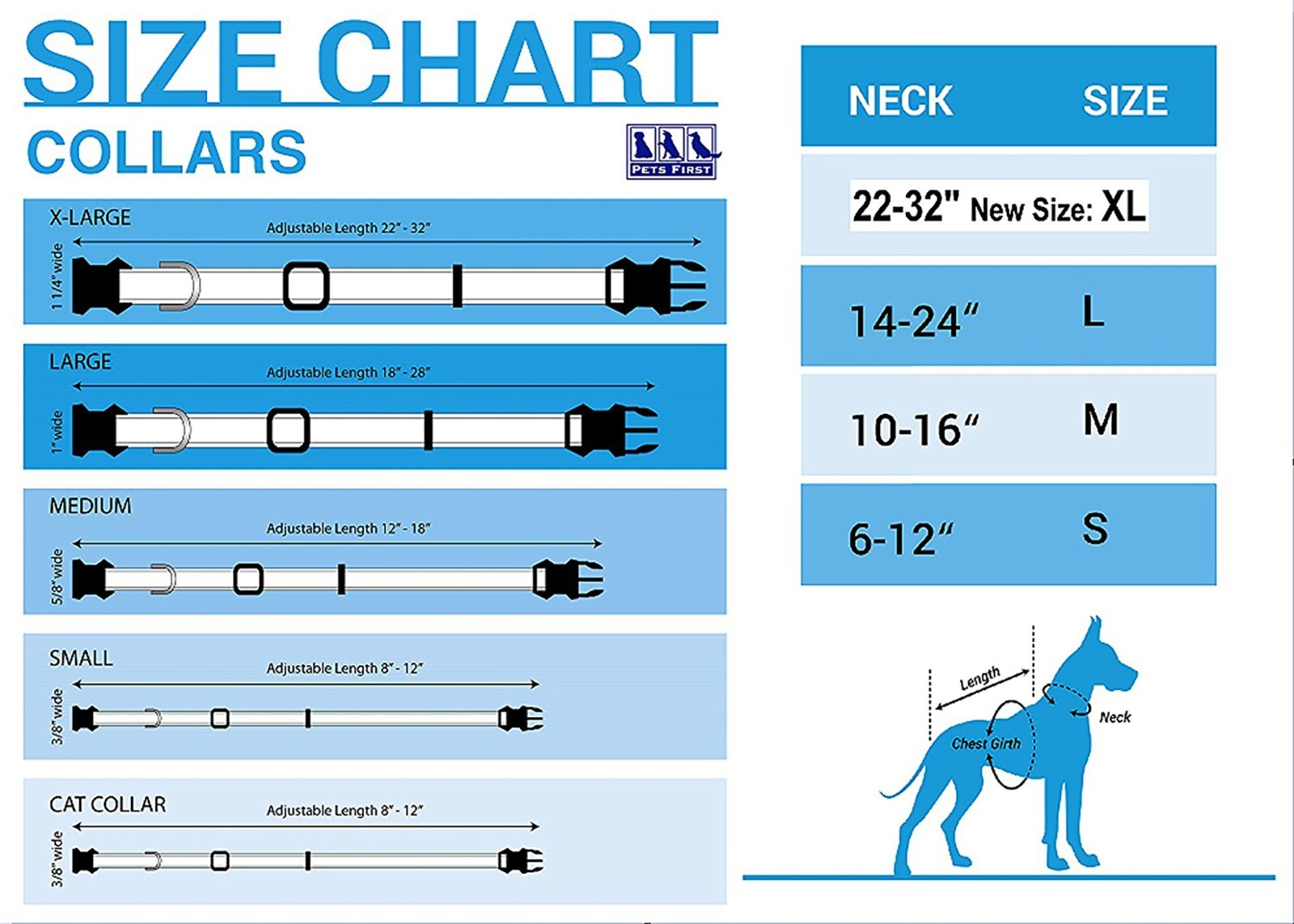 Pets First MLB Collars Heavy Duty Durable & Adjustable Dog Collar & Cat Collar