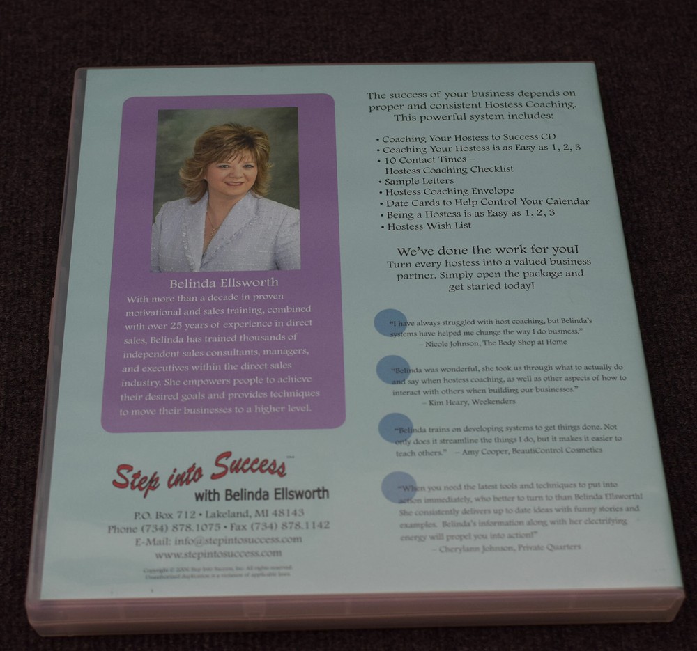 Complete Host Hostess Coaching Program Step into Success by Belinda Ellsworth