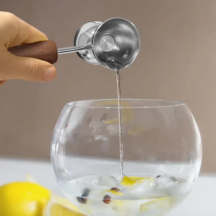 Final Touch Bar Tool Set with Stand! Jigger Spoon Hawthorne Strainer Bottle Open