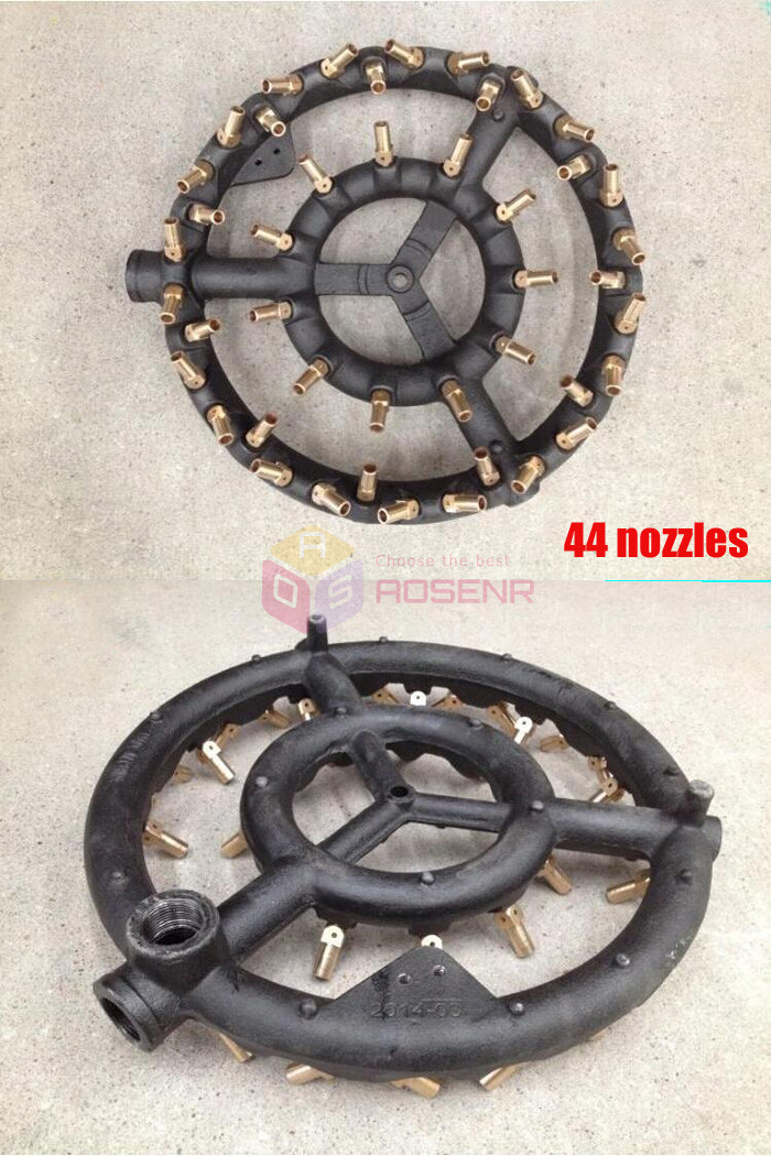 Cast Iron 44 Nozzles Natural Gas Jet 88 Tips Burner Propane Gas Jet Burner
