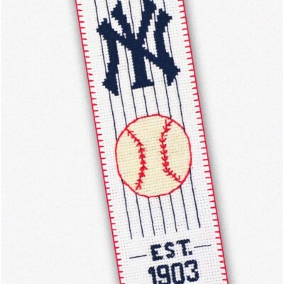 Handcrafted NY Baseball Bookmark