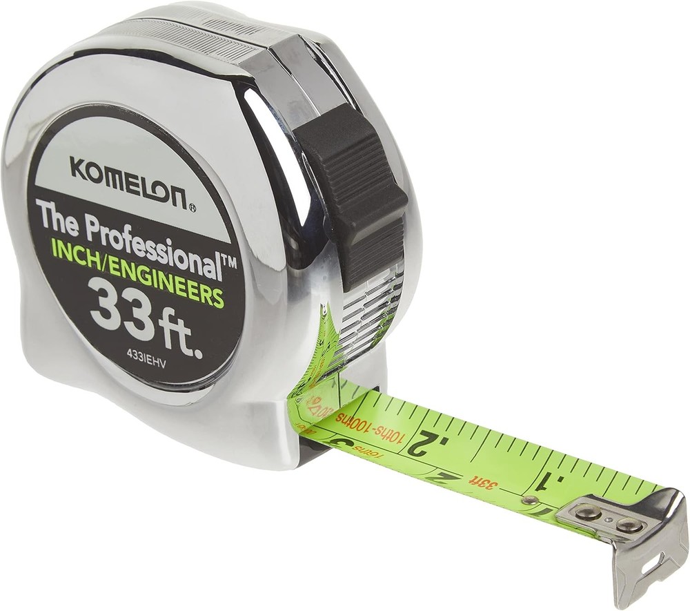 High-Visibility Professional Tape Measure both Inch and Engineer Scale