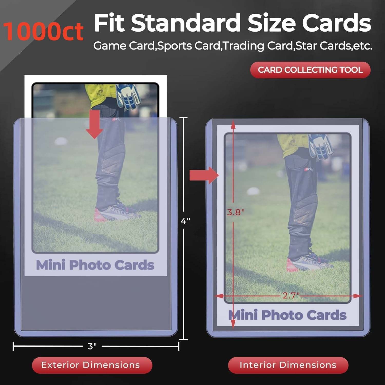 Ultra PRO Top Loader For Standard 35pt Trading Sports 100/200/500/1000CT Pokémon