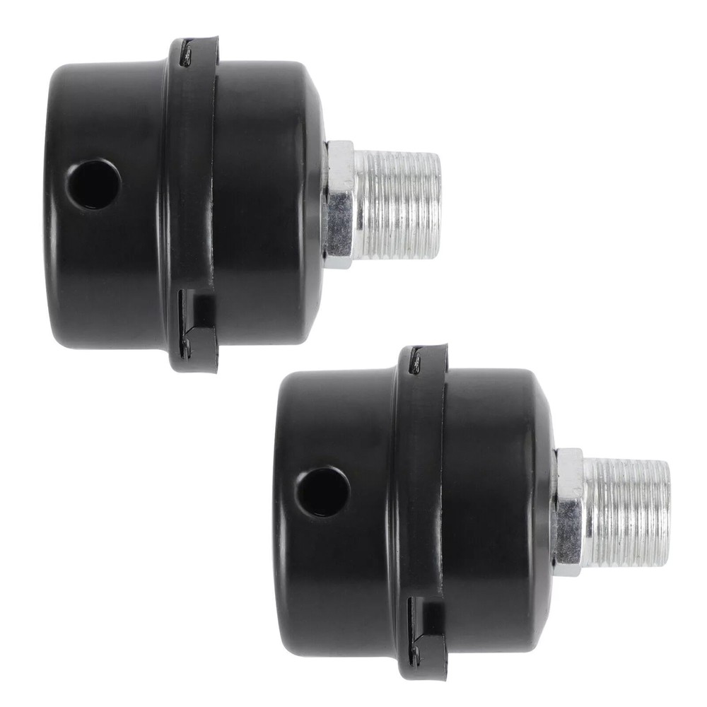 2pcs 1/2" 20mm Screw Thread Noise Filter Muffler Replacement for Air Compressor