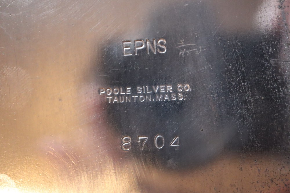 Vintage Poole Silver Co. Silver Plated Etched Expanding Trivet Made In U.S.A